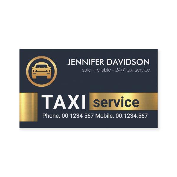 Gold Blocks Taxi Driver Cab Transport