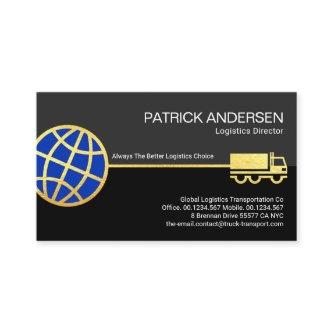 Gold Blue Global Logistics Supply Line
