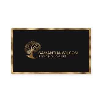 Gold Brain Psychologist Life Coach Therapist