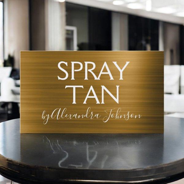 Gold Brushed Metal Spray Tan