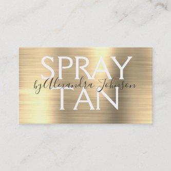 Gold Brushed Metal Spray Tan