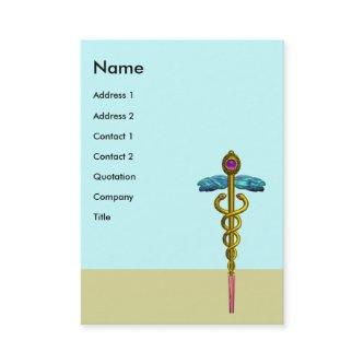 GOLD CADUCEUS,DOCTOR,MEDICAL SERVICE,Blue Purple