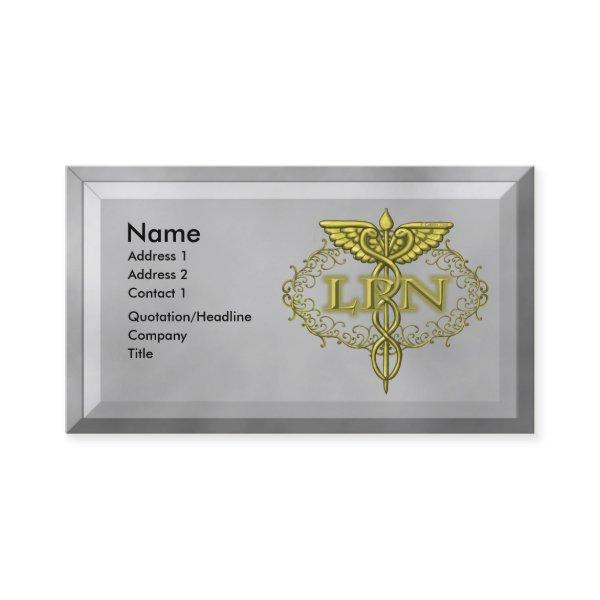 Gold Caduceus LPN Nurse