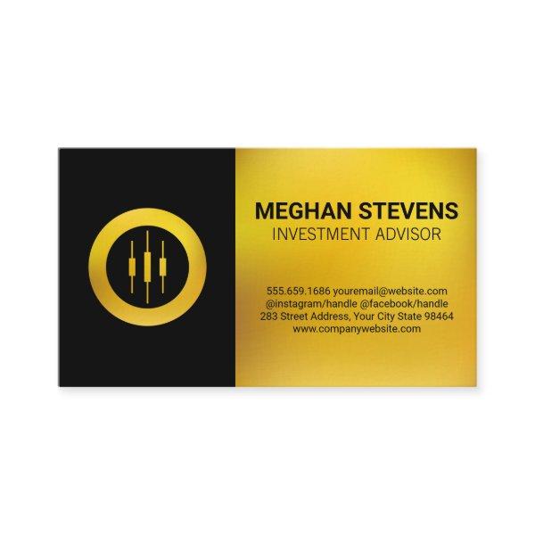 Gold Candlestick Logo Appointment Card