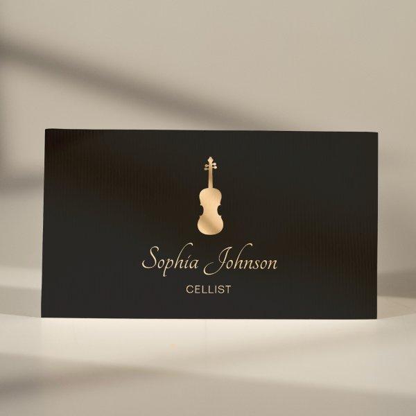Gold Cello Elegant Script
