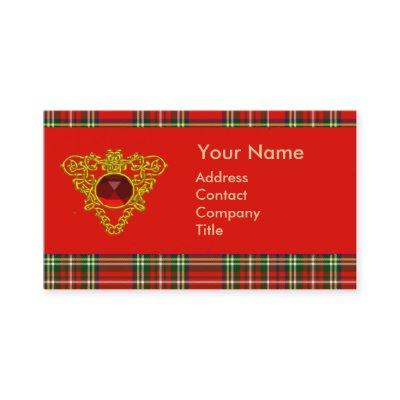 GOLD CELTIC HEART,RUBY, RED GREEN SCOTTISH TARTAN