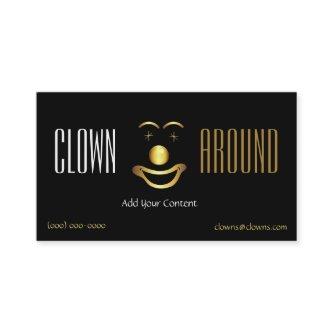 Gold Classy Clown Logo