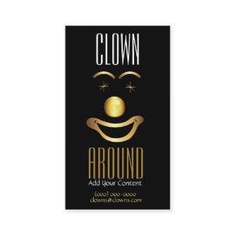 Gold Classy Clown Logo