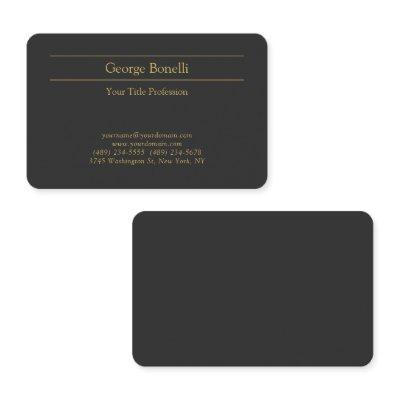 Gold Color Grey Classical Personal Customize Chic