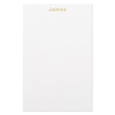 Gold Color Professional Trendy Minimalist Name Stationery