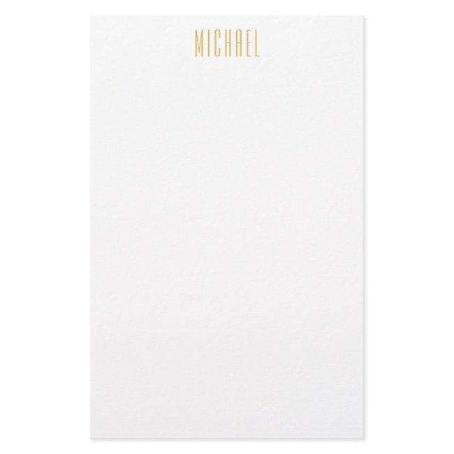 Gold Color Professional Trendy Minimalist Name Stationery