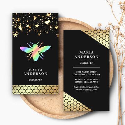 Gold Confetti Beehive Rainbow Honey Bee Beekeeper