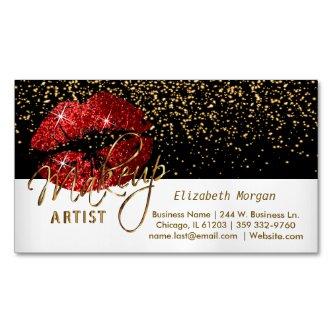 Gold Confetti & Red Lips - Makeup Artist Magnetic