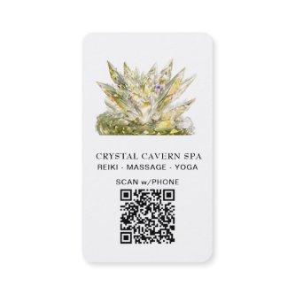 *~* Gold Cosmic Sparkling Magical QR Crystal