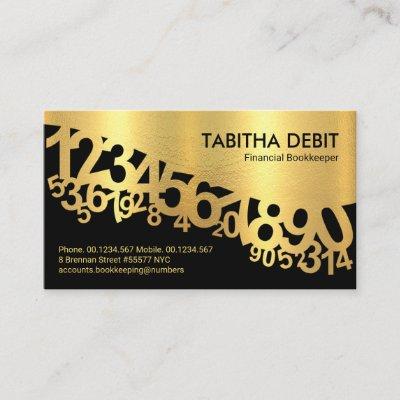 Gold Dancing Numbers Wave Bookkeeping