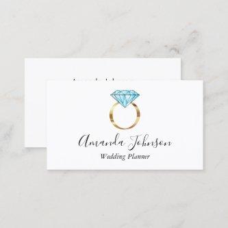 Gold Diamond Ring Wedding Planner Custom