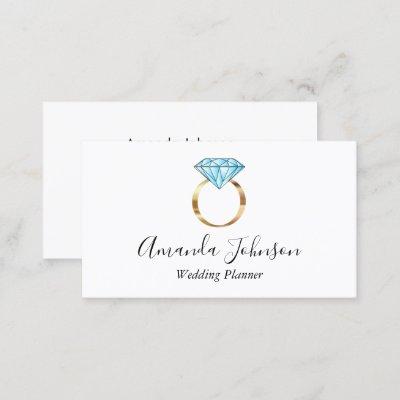 Gold Diamond Ring Wedding Planner Custom