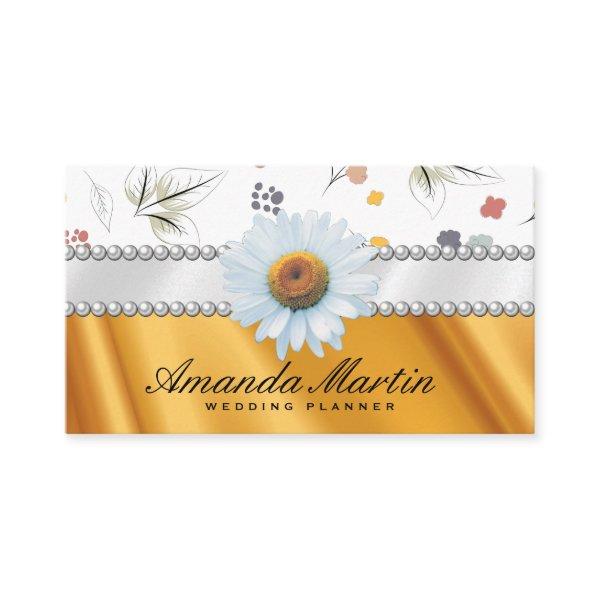 Gold Drapery | Seamless Flower Pattern