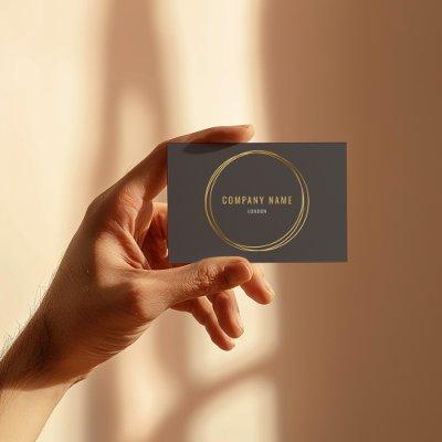 Gold effect, gold rings, grey background bold text