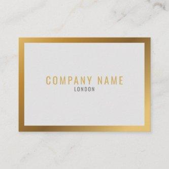 Gold effect, thick gold border, bold text
