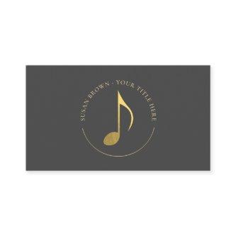 Gold Eighth Note Logo