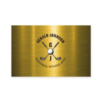 Gold Elegant Custom Golf Monogram Design