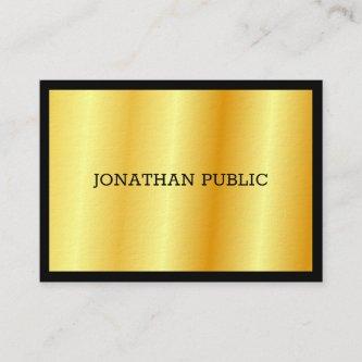 Gold Elegant Luxury Personalized Template Modern
