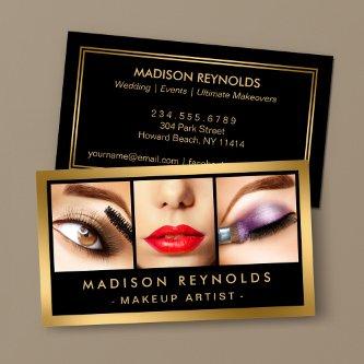Gold Fashion Makeup Artist Photo Showcase