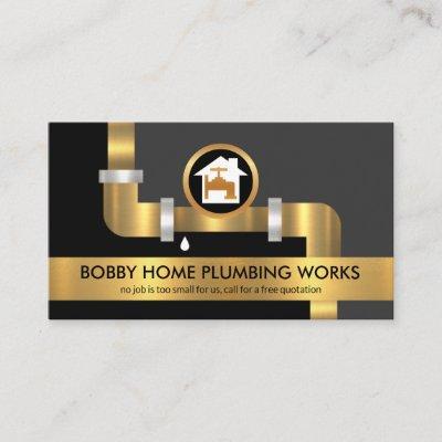 Gold Faucet Water Pipes Home Plumbing Contractor