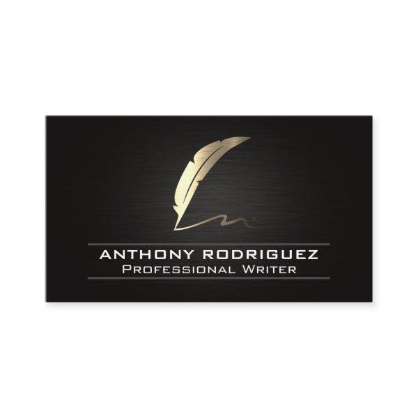 Gold Feather Pen Logo