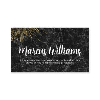 Gold Fireworks | Black Marble