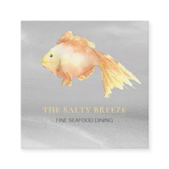 ** Gold Fish Beach Silver Sand Sea Dining  Square