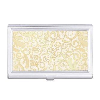 Gold floral leaves pattern  case