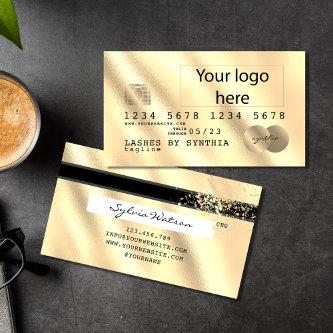Gold foil Credit Card add your logo