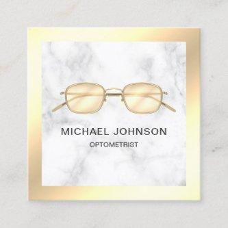 Gold Foil Marble Eyeglasses Eye Doctor Optometrist Square