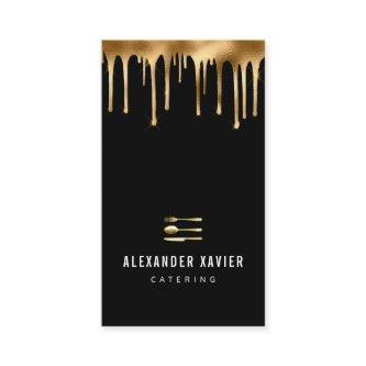 gold foil modern catering