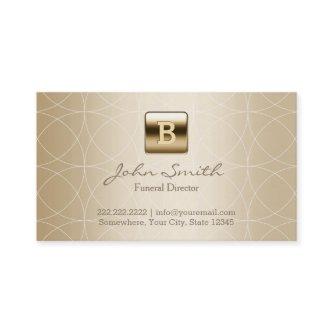 Gold Foil Monogram Geo Patterns Funeral