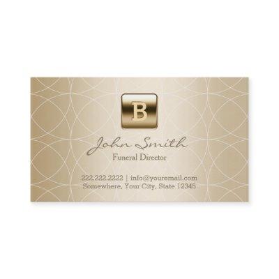 Gold Foil Monogram Geo Patterns Funeral