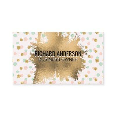 Gold Foil Splatter | Glitter Confetti | Polka Dot
