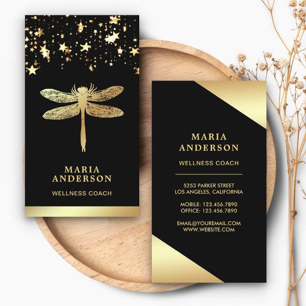 Gold Foil Stars Confetti Gold Dragonfly