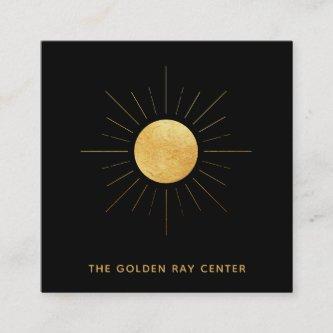 *~* Gold Foil Sun +  Golden Rays Spiritual Center Square