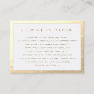 Gold Frame AfterCare for Lash Extensions Spa