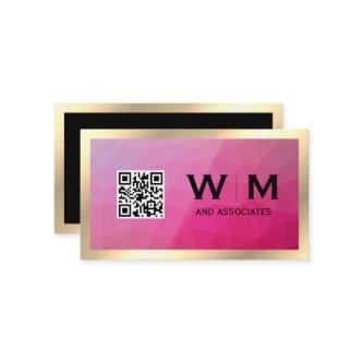 Gold Frame | Geometric | QR CODE