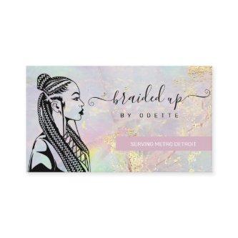 Gold Gemstone Braider Braid Stylist