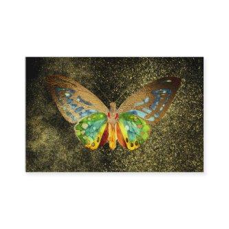 ** Gold Gilded Butterfly Mystical Gold Glitter