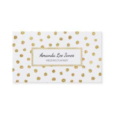 Gold glitter dots