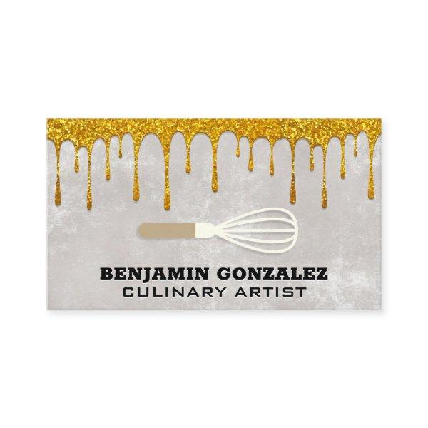 Gold Glitter Dripping | Whisk