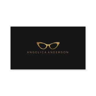 Gold Glitter Eye Glasses