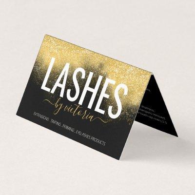 Gold Glitter Lashes Aftercare Loyalty All In One