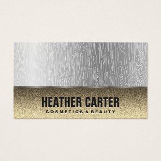 Gold Glitter | Natural Line Pattern